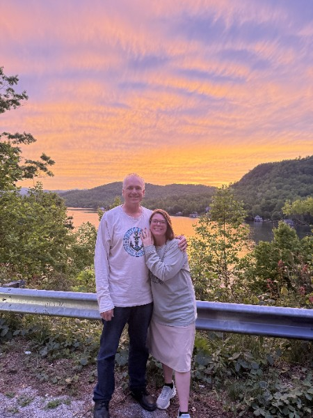 Sunset on our honeymoon