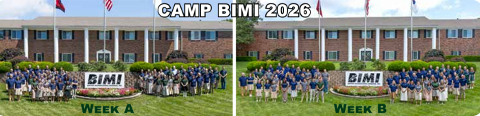 Camp BIMI group pictures.
